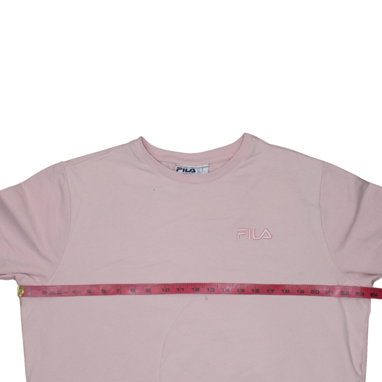 Fila Women Pink Crew Neck Pullover Sweatshirt XL Cotton Blend