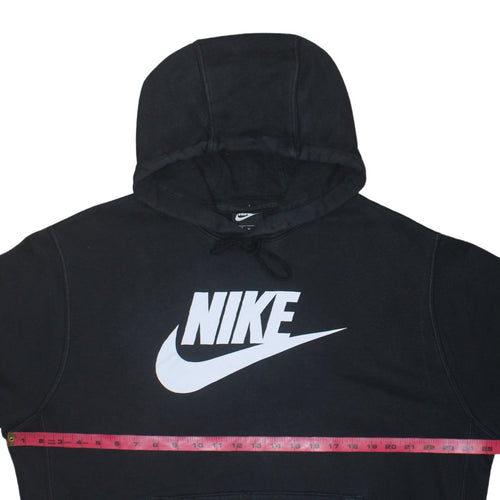 Nike Mens Black XL Pullover Hoodie with Logo Graphic