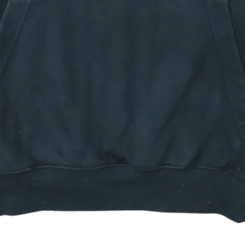Nike Men's Black Pullover Hoodie Large Logo Fleece Sweatshirt