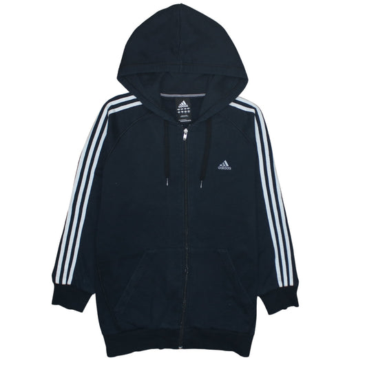 Adidas Men's Black Full Zip Hoodie Size L Sports Fleece