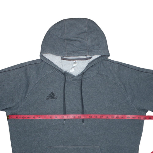Adidas Men's Grey XL Pullover Hoodie Cotton Blend Athletic Style