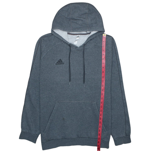 Adidas Men's Grey XL Pullover Hoodie Cotton Blend Athletic Style