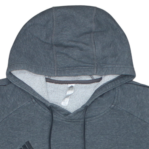 Adidas Men's Grey XL Pullover Hoodie Cotton Blend Athletic Style