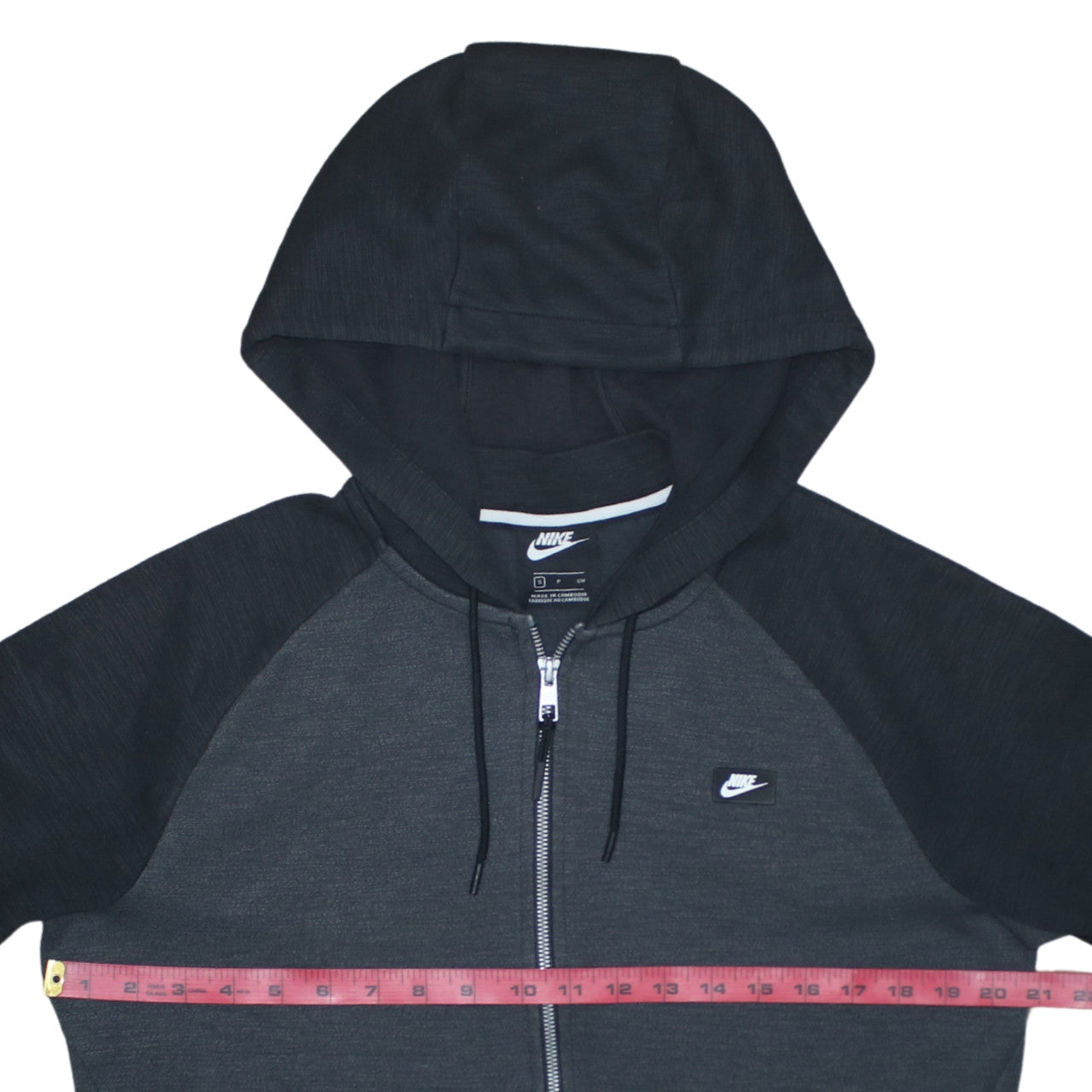 Nike Men's Grey Full Zip Hoodie Size S Lightweight Sportswear