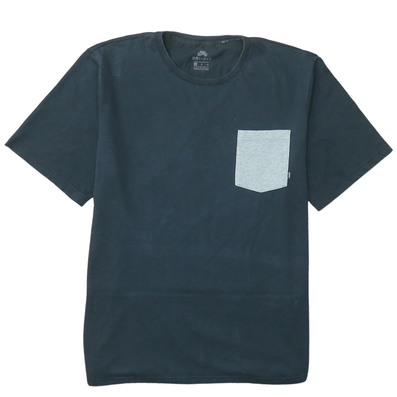 Nike Men’s Black Dri-FIT XL Short Sleeve Colourblock Pocket T-Shirt