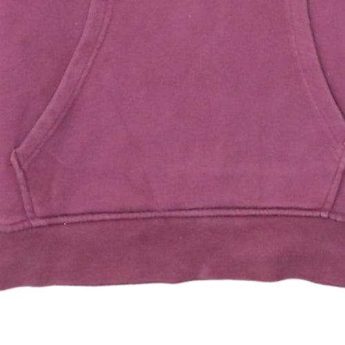 Adidas Womens Burgundy Hoodie UK 8 Pullover Cotton Casual Sweatshirt