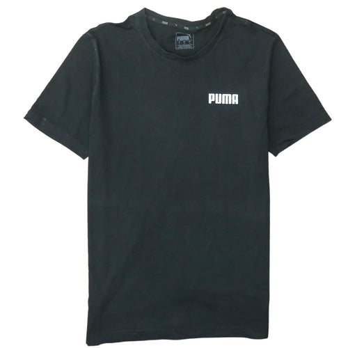 Puma Men's Black Small Crew Neck Sports T-Shirt