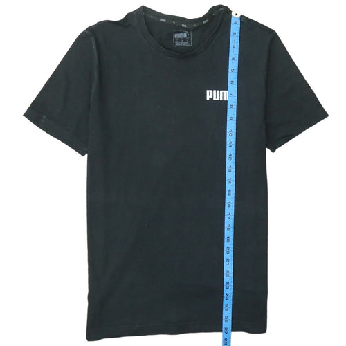Puma Men's Black Small Crew Neck Sports T-Shirt