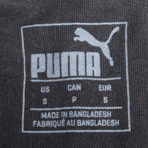 Puma Men's Black Small Crew Neck Sports T-Shirt
