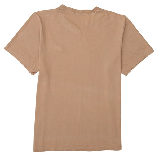 Nike Men's Beige Cotton Crew Neck Short Sleeve T-Shirt Size M