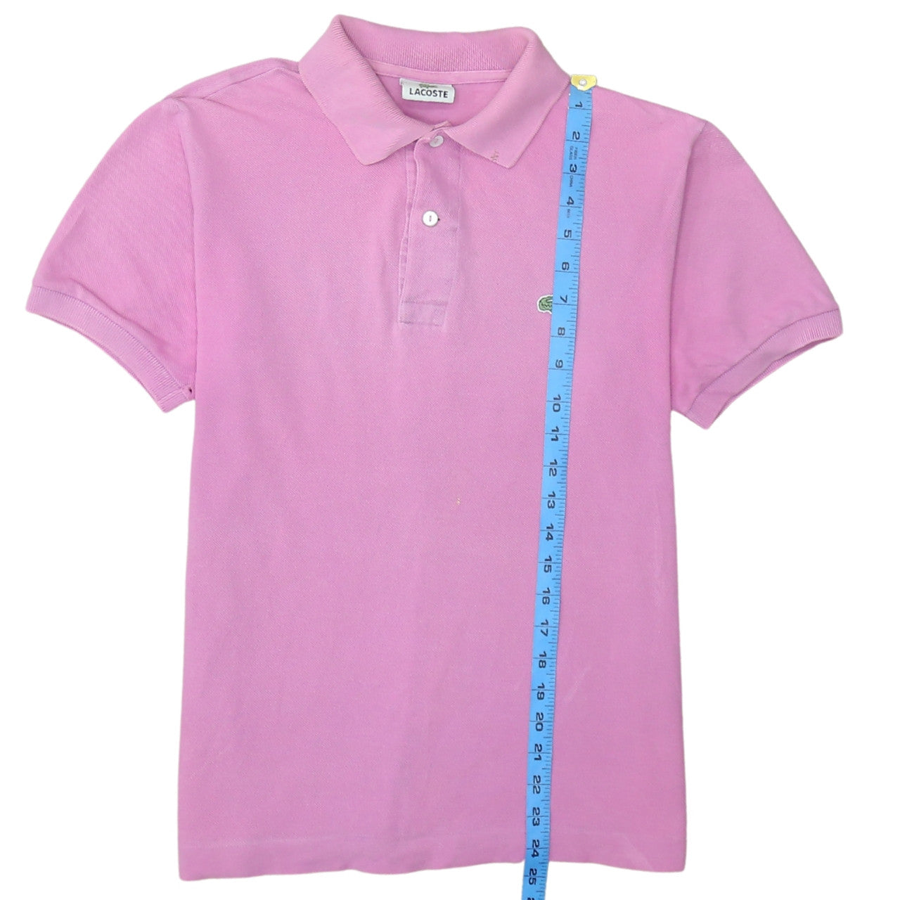 Lacoste Men's Pink Cotton Polo Shirt Size S Classic Fit