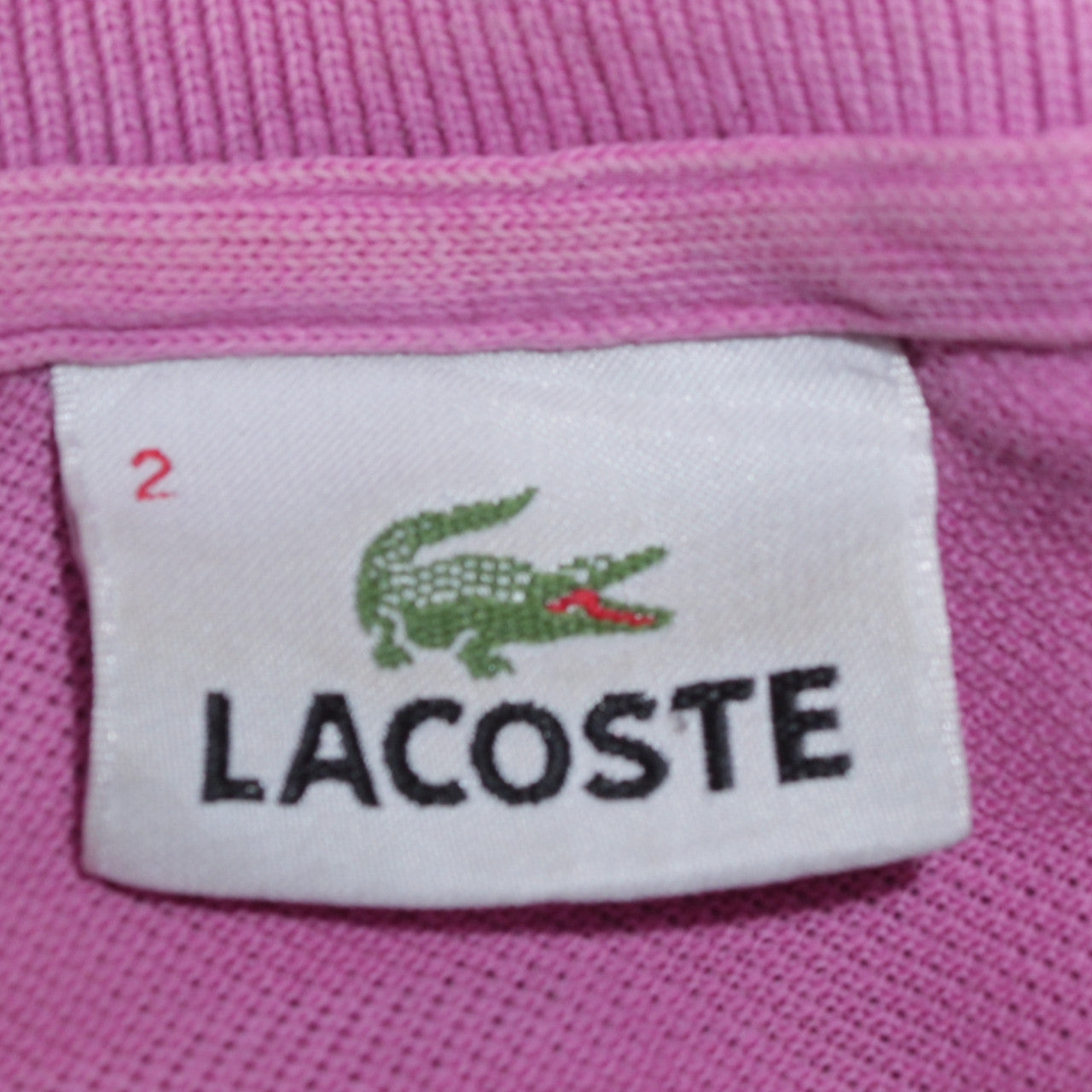 Lacoste Men's Pink Cotton Polo Shirt Size S Classic Fit