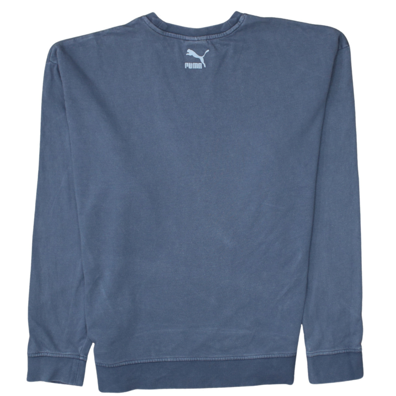 Puma Men's Blue Crew Neck Sweatshirt Size S Pullover Logo