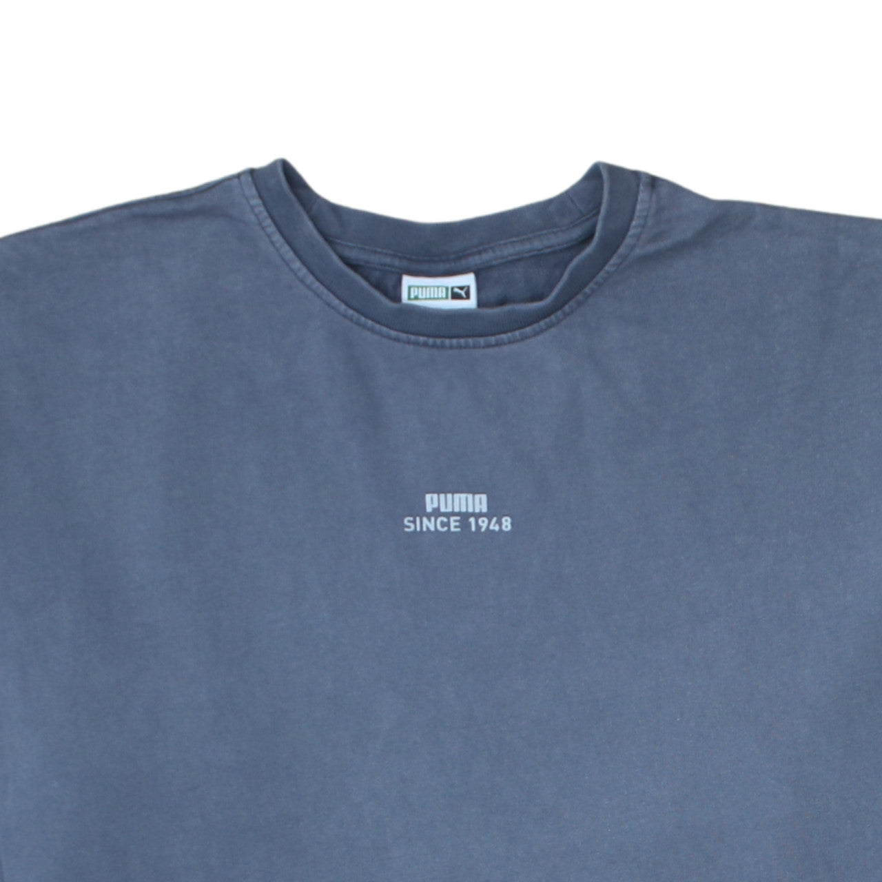 Puma Men's Blue Crew Neck Sweatshirt Size S Pullover Logo