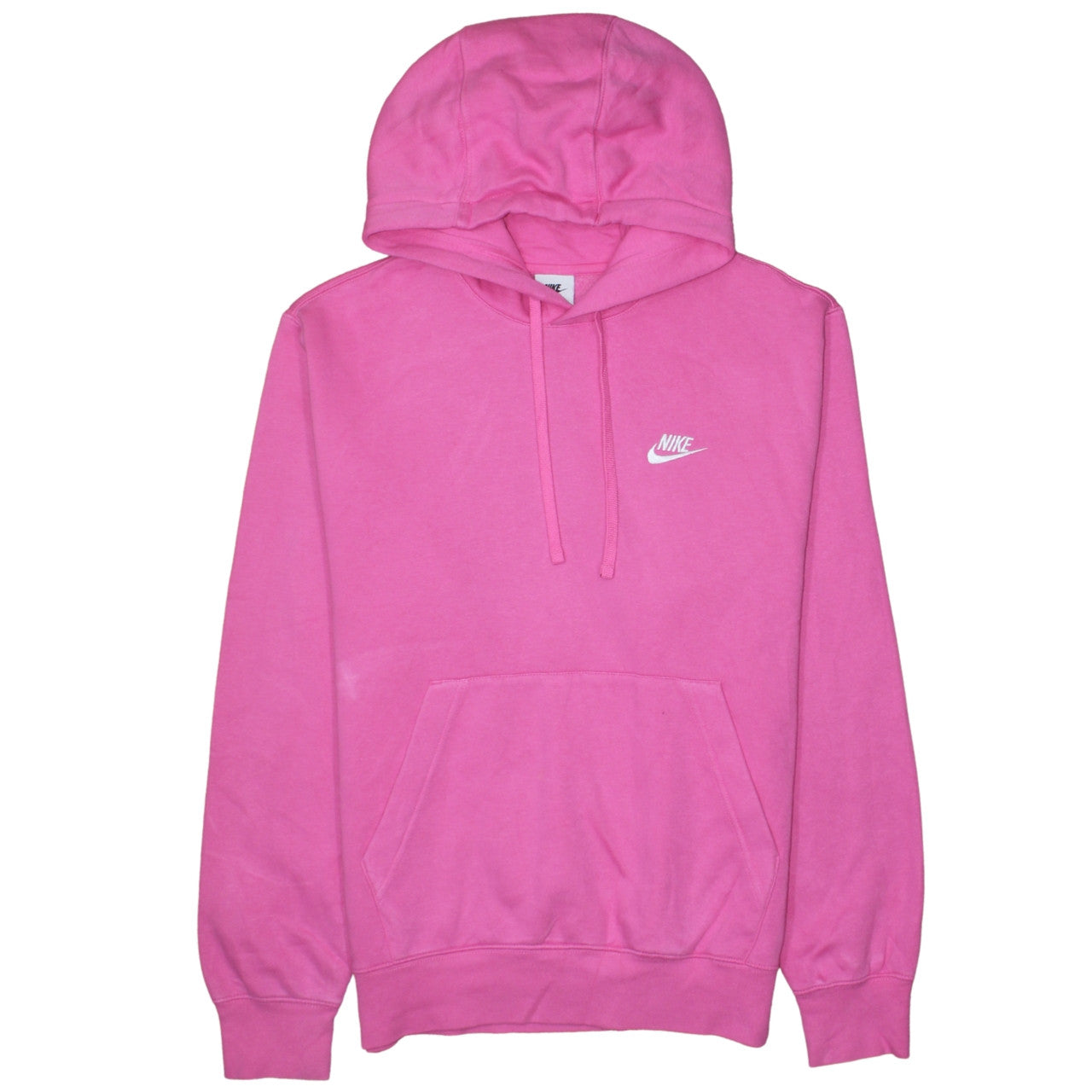 Nike Womens Pink Pullover Hoodie Small Cotton Blend Casual