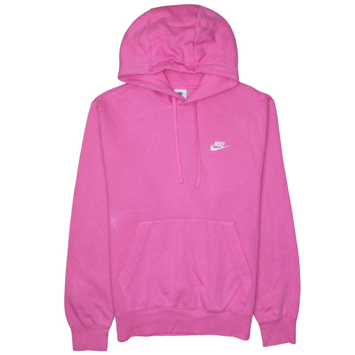 Nike Womens Pink Pullover Hoodie Small Cotton Blend Casual