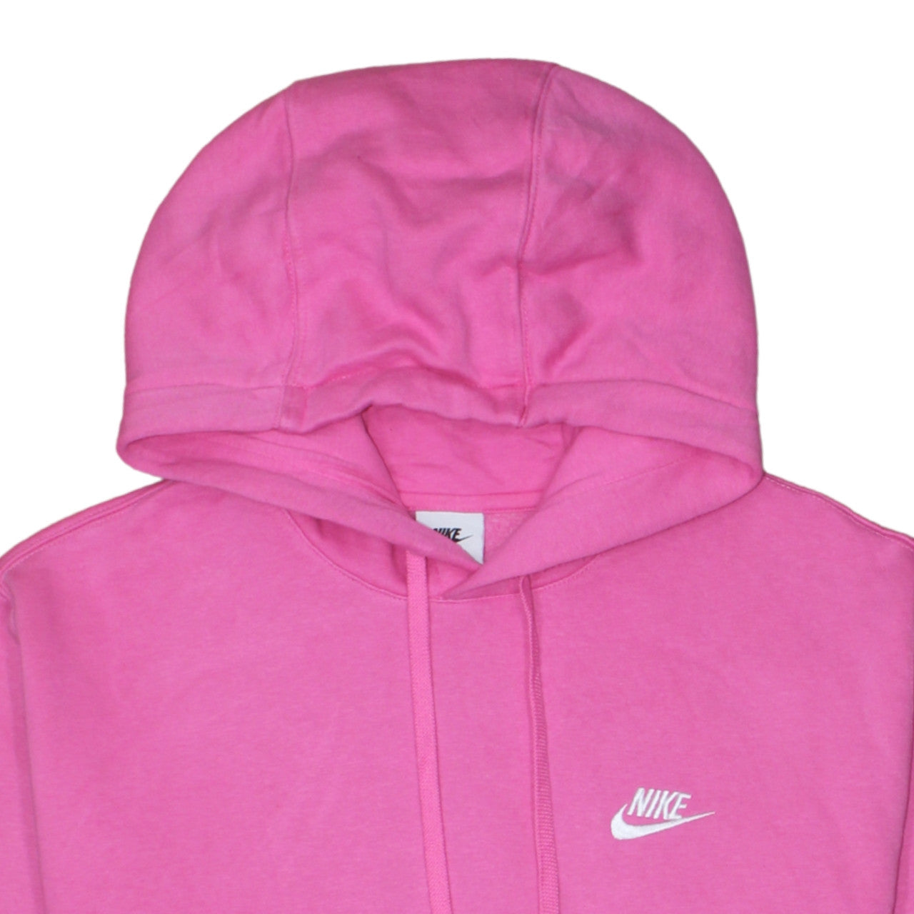 Nike Womens Pink Pullover Hoodie Small Cotton Blend Casual