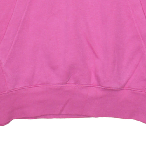 Nike Womens Pink Pullover Hoodie Small Cotton Blend Casual