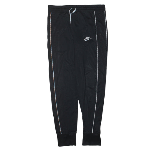 Nike Boys Black XL Jogger Trousers with Side Stripe & Drawstring Waist