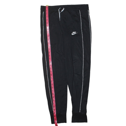 Nike Boys Black XL Jogger Trousers with Side Stripe & Drawstring Waist