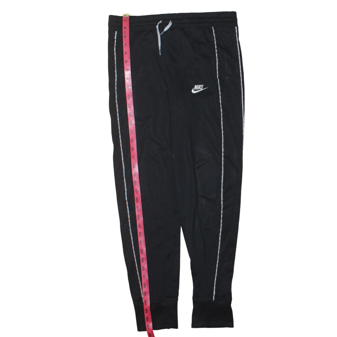 Nike Boys Black XL Jogger Trousers with Side Stripe & Drawstring Waist