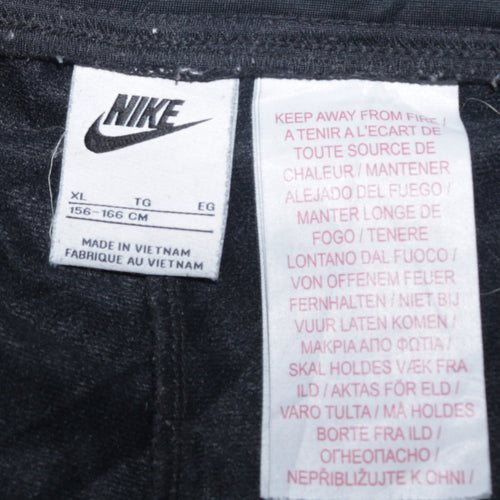 Nike Boys Black XL Jogger Trousers with Side Stripe & Drawstring Waist