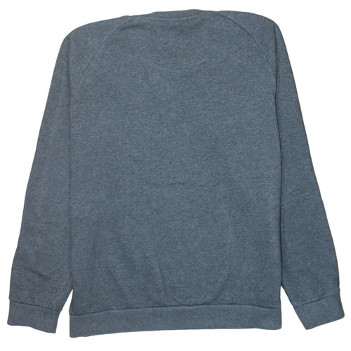 Adidas Men’s Grey Crew Neck Fleece Sweatshirt L Regular Fit
