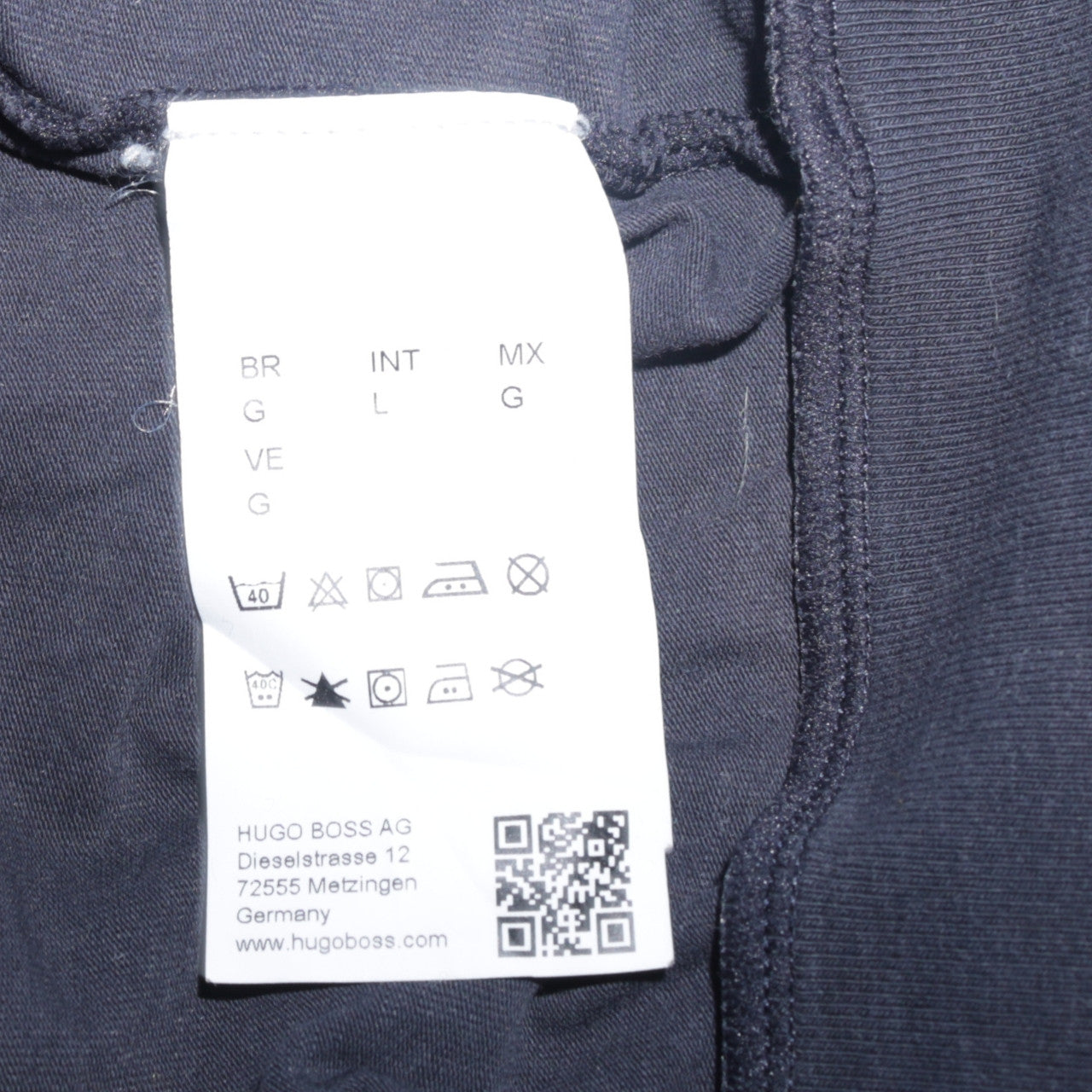 Hugo Boss Men's Blue Full Zip Collared Sweatshirt Size L