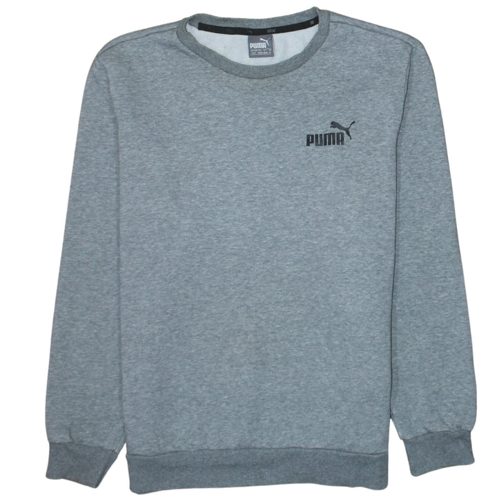 Puma Men’s Grey Crew Neck Pullover Sweatshirt Size M
