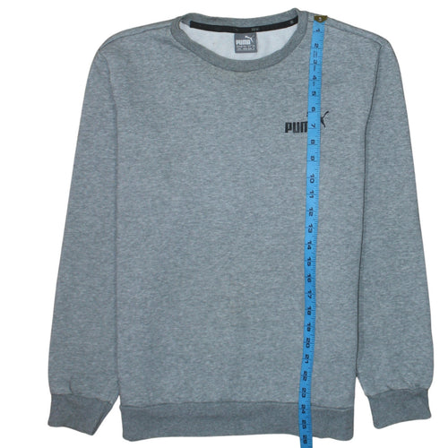 Puma Men’s Grey Crew Neck Pullover Sweatshirt Size M