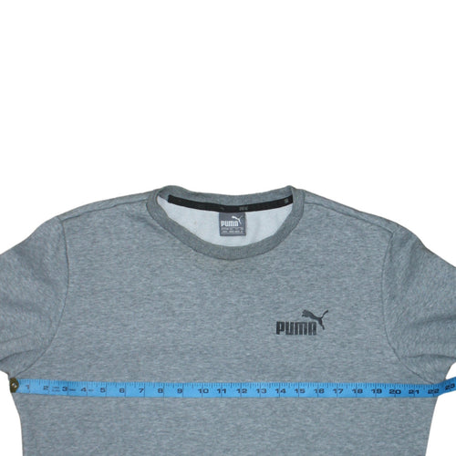 Puma Men’s Grey Crew Neck Pullover Sweatshirt Size M