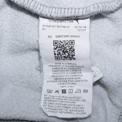 Puma Men’s Grey Crew Neck Pullover Sweatshirt Size M