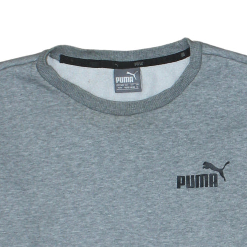 Puma Men’s Grey Crew Neck Pullover Sweatshirt Size M