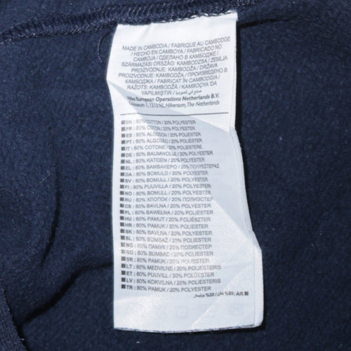 Nike Men's Blue Just Do It Crew Neck Pullover Sweatshirt Size S