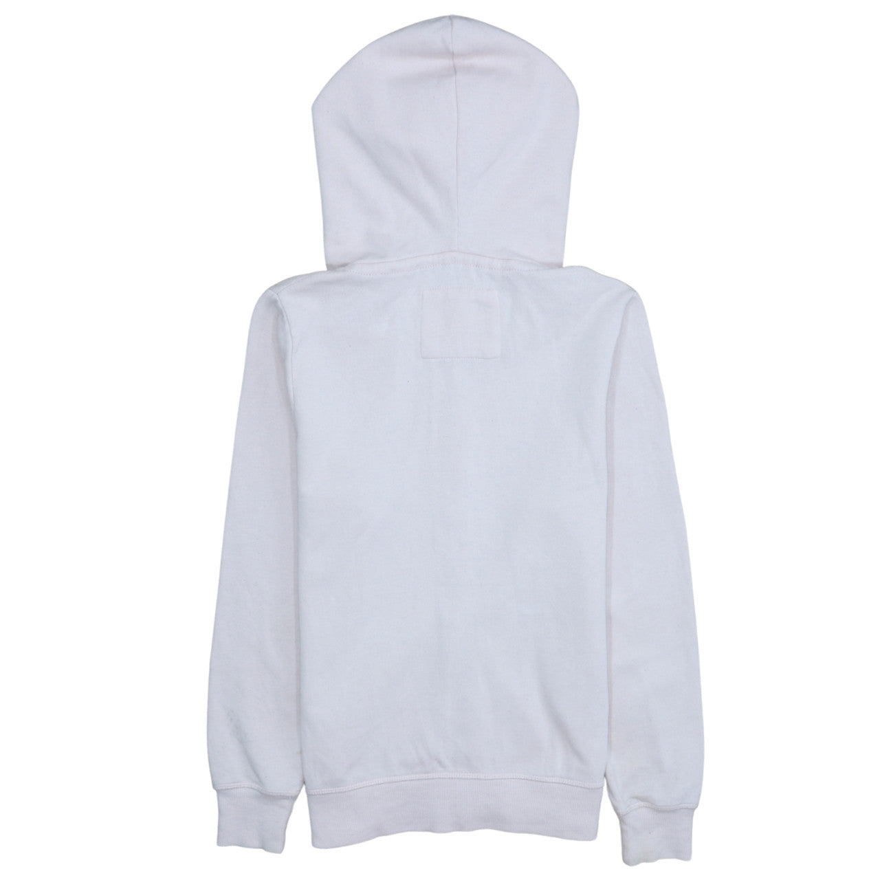 Diesel Unisex White Full Zip Hoodie M Cotton Fleece