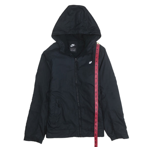 Nike Boys Black 12-13 Years Hooded Windbreaker Jacket