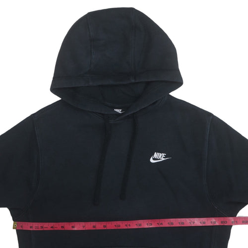 Nike Men's Black Pullover Hoodie Size S Regular Fit Fleece Logo
