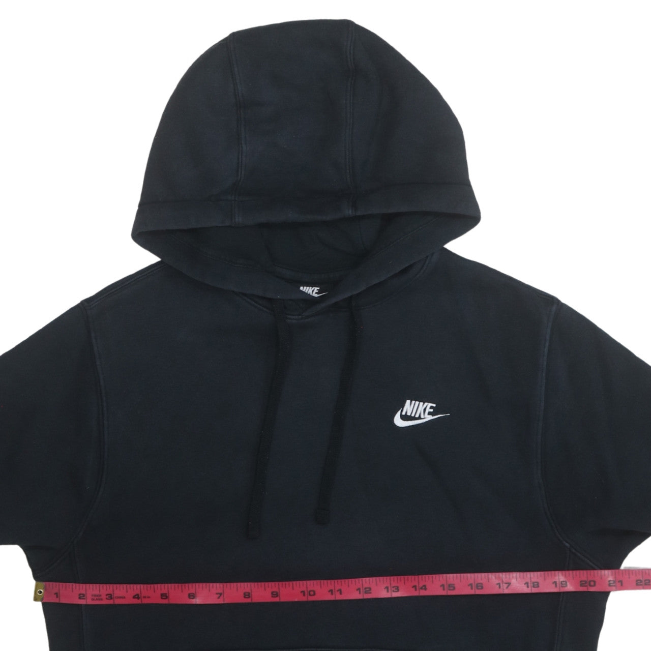 Nike Men's Black Pullover Hoodie Size S Regular Fit Fleece Logo