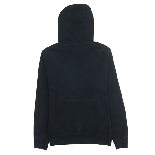 Nike Men's Black Pullover Hoodie Size S Regular Fit Fleece Logo