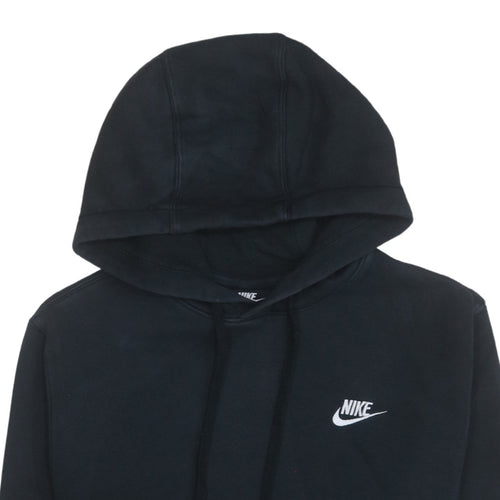 Nike Men's Black Pullover Hoodie Size S Regular Fit Fleece Logo