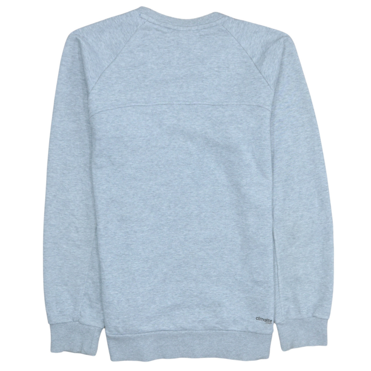 Adidas Mens Grey Small Crew Neck Pullover Sweatshirt