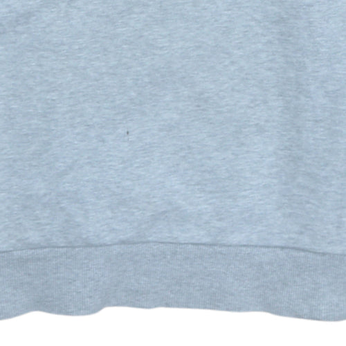 Adidas Mens Grey Small Crew Neck Pullover Sweatshirt