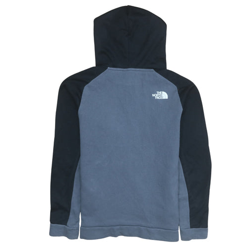 The North Face Boys Blue Black Pullover Hoodie XL Youth Cotton Blend