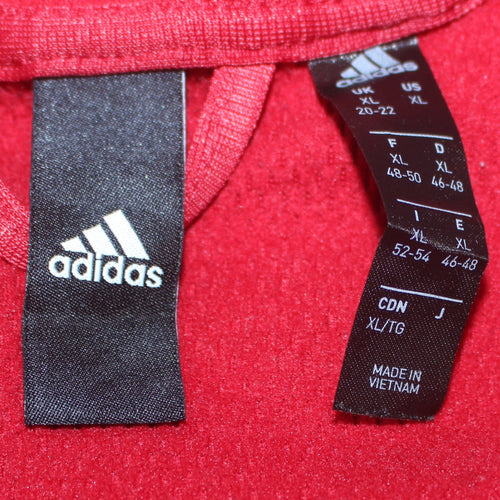 Adidas Womens Burgundy XL Pullover Hoodie Sweatshirt