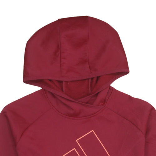 Adidas Womens Burgundy XL Pullover Hoodie Sweatshirt
