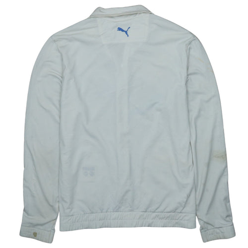 Puma Men's White Full Zip Sports Sweatshirt Small