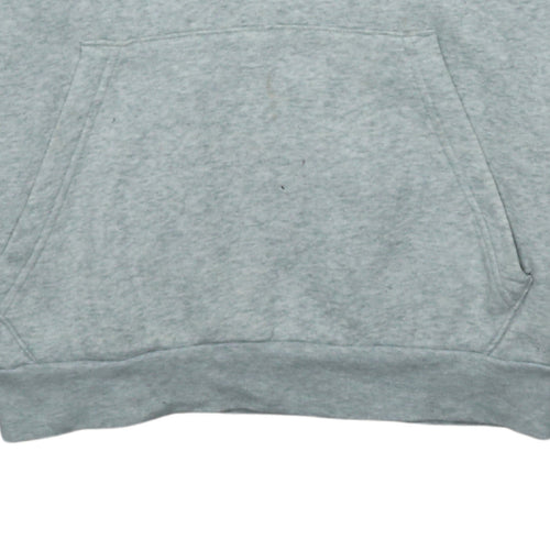 Adidas Men’s Grey Half Zip Hooded Sweatshirt Size S