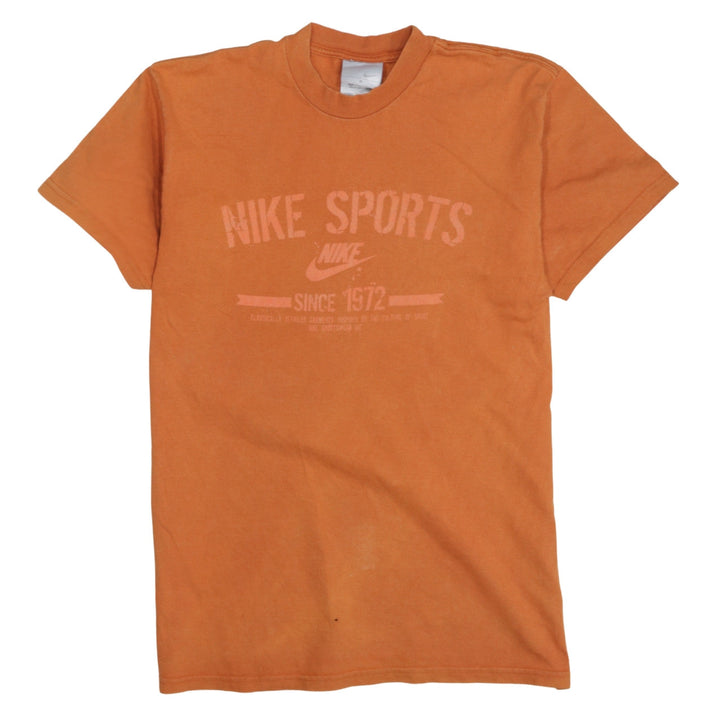 Nike Men's Orange Sports Graphic Short Sleeve T-Shirt Size S