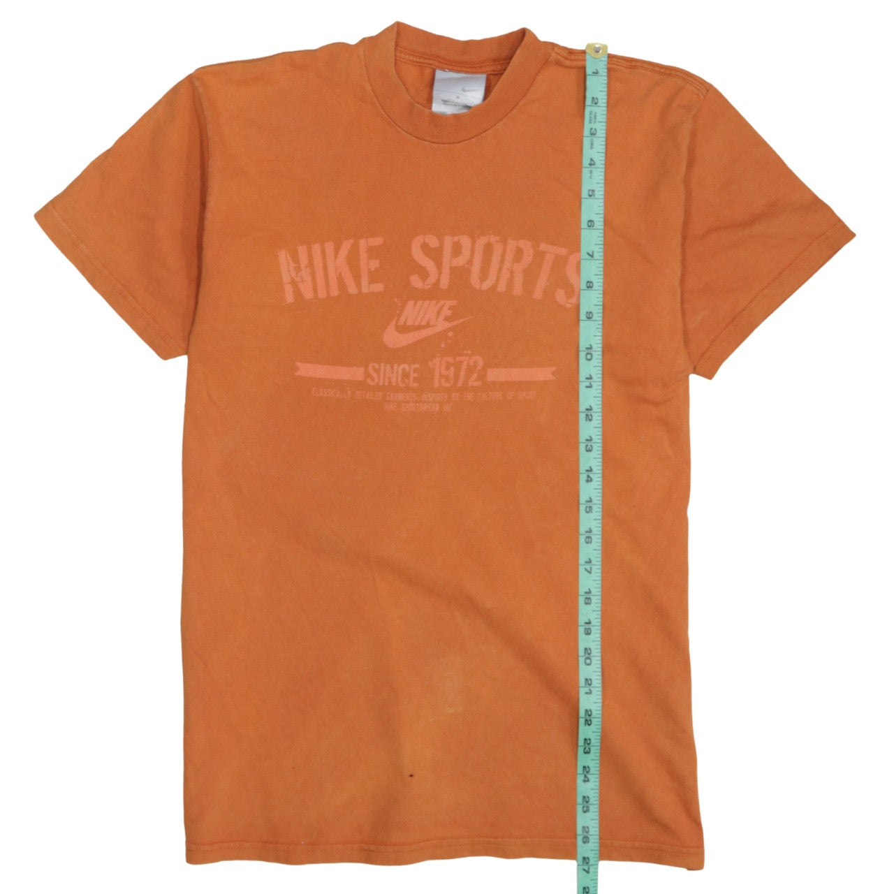 Nike Men's Orange Sports Graphic Short Sleeve T-Shirt Size S