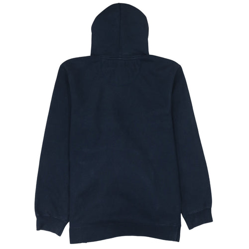 Nike Men Blue Pullover Hoodie Embroidered Logo Fleece Size M
